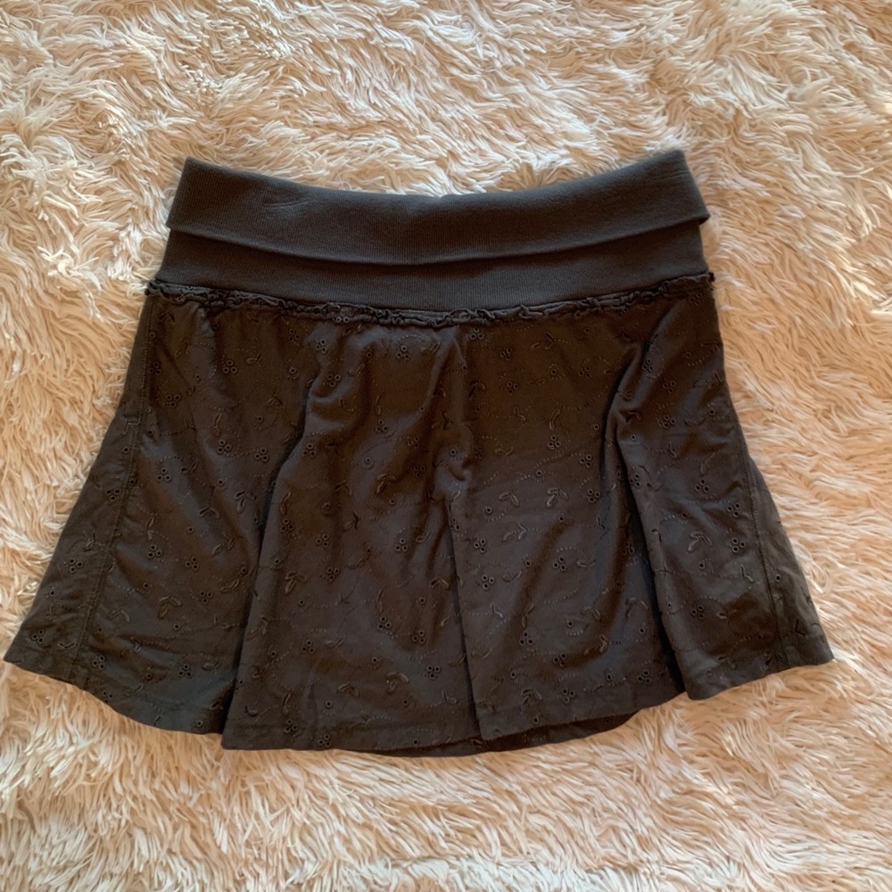 american eagle army green mini skirt